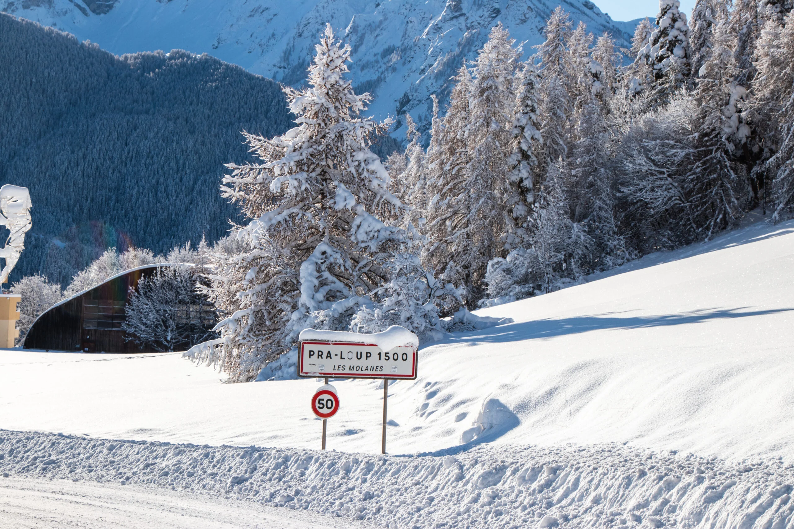 Vue extérieure de l'appartement à Pra-Loup